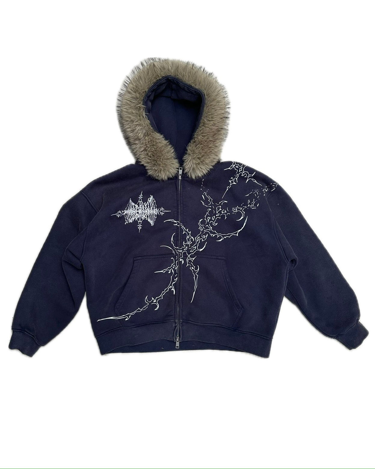 SASAKI REMOVABLE FUR ZIP UP